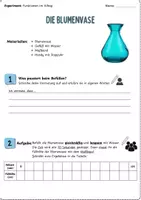 Vorschau - Arbeitsblätter - Experiment Vase - lineare Funktionen - Deckblatt