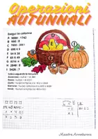 anteprima - Esercizi - Operazioni in Colonna - con Codice Colore (classe 4^) - Pagina 1