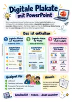Vorschau - Stundenentwürfe - Digitales Plakat erstellen Power Point - Deckblatt