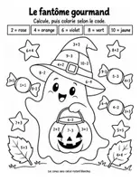 Aperçu - Feuilles d'exercices - Coloriages magiques d'Halloween : mathématiques, 3 cahiers du CP au CM2 (30 coloriages) - Page 1