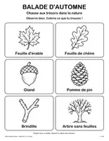 Aperçu - Jeux - Chasse aux trésors dans la nature : automne, de la maternelle au CE1 (25 pages) - Page 2