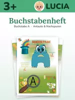 Vorschau - Unterrichtsreihen - Buchstabe A lernen – Arbeitsheft ab 3 - Deckblatt