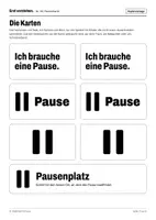 Vorschau - Fördermaterial/Inklusion - Pausenkarte „Ich brauche eine Pause“ - Seite 1
