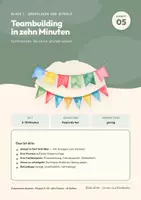 Vorschau - Stundenentwürfe - Teambuilding in zehn Minuten kooperatives Lernen Klasse 5 bis 10 | Methodenheft 16 Seiten mit Kopiervorlagen | Ablauf, Befundlage, drei Fachbeispiele | Zusammen denken 05 - Deckblatt