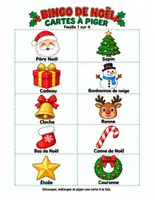 Aperçu - Jeux - Bingo de Noël : 60 cartes en images et en mots + mini-bingos (couleur + noir et blanc) - Page 3