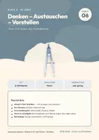Vorschau - Stundenentwürfe - Denken – Austauschen – Vorstellen kooperatives Lernen Klasse 5 bis 10 | Methodenheft 16 Seiten mit Kopiervorlagen | Ablauf, Befundlage, drei Fachbeispiele | Zusammen denken 06 - Deckblatt
