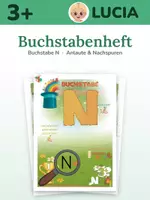 Vorschau - Unterrichtsreihen - Buchstabe N lernen – Arbeitsheft ab 3 Jahren | Anlaute, Nachspuren, Feinmotorik | Vorschule & Förderschule - Deckblatt