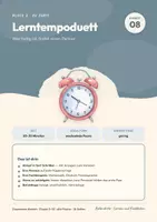 Vorschau - Stundenentwürfe - Lerntempoduett kooperatives Lernen Klasse 5 bis 10 | Methodenheft 16 Seiten mit Kopiervorlagen | Ablauf, Befundlage, drei Fachbeispiele | Zusammen denken 08 - Deckblatt
