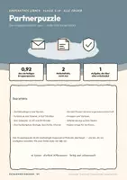 Vorschau - Stundenentwürfe - Partnerpuzzle kooperatives Lernen Klasse 5 bis 10 | Methodenheft 16 Seiten mit Kopiervorlagen | Ablauf, Befundlage, drei Fachbeispiele | Zusammen denken 09 - Seite 1