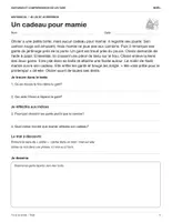 Aperçu - Feuilles d'exercices - Noël : 8 histoires originales et questions de compréhension de lecture, CP-CE1 (avec corrigé) - Page 3