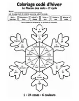 Aperçu - Feuilles d'exercices - Coloriages magiques de grammaire et de conjugaison : Halloween, automne et hiver (CP au CM2) - Page 1