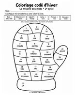 Aperçu - Feuilles d'exercices - Coloriages magiques de grammaire et de conjugaison : Halloween, automne et hiver (CP au CM2) - Page 2