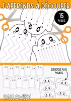 Aperçu - Feuilles d'exercices - J’apprends à découper - fantômes d’Halloween - Page de couverture