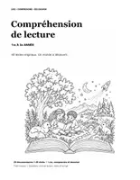 Aperçu - Feuilles d'exercices - Compréhension de lecture : 40 textes originaux du CP au CE2 (couleur + noir et blanc, avec corrigé) - Page de couverture