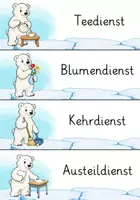 Vorschau - Präsentationen/Tafelbilder - Klassendienste Eisbärenklasse Klassentier Eisbär - Seite 1
