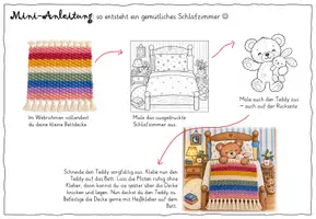 Vorschau - Mal- und Bastelvorlagen - Eine Decke für den kleinen Teddy: Vorlagen - Seite 1