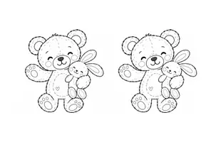 Vorschau - Mal- und Bastelvorlagen - Eine Decke für den kleinen Teddy: Vorlagen - Seite 3