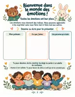 Aperçu - Inclusion - Mon cahier de régulation des émotions : 80 pages pour les 5 à 10 ans (couleur + noir et blanc) - Page 2