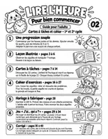 Aperçu - Feuilles d'exercices - Lire l'heure : 32 cartes à tâches, 12 fiches et un jeu « J'ai… qui a ? » (CP au CM1, avec corrigé) - Page 1