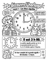 Aperçu - Feuilles d'exercices - Lire l'heure : 32 cartes à tâches, 12 fiches et un jeu « J'ai… qui a ? » (CP au CM1, avec corrigé) - Page 2