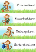 Vorschau - Fördermaterial/Inklusion - Klassendienste Affenklasse Klassentier Affe - Seite 3