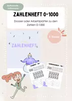 Vorschau - Arbeitsblätter - Einführung Zahlenraum - Zahlenheft ZR1000 - Deckblatt