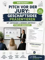 Vorschau - Stundenentwürfe - Pitch vor der Jury: Geschäftsidee präsentieren mit Jurybogen & Gründer-Zertifikat – Start-up-Werkstatt - Deckblatt