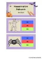 Vorschau - Bildkarten - Klammerkarten Halloween DaZ - Artikel - Seite 1