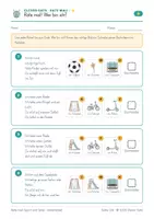Vorschau - Arbeitsblätter - Leserätsel Sport und Spiel Klasse 1/2 – Freizeit & Spielplatz, mit Lösungswort, differenziert in 3 Niveaus | Rate mal! | Deutsch und DaZ - Seite 3