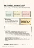 Vorschau - Stundenentwürfe - Peer-Feedback lernen kooperatives Lernen Klasse 5 bis 10 | Methodenheft 16 Seiten mit Kopiervorlagen | Ablauf, Befundlage, drei Fachbeispiele | Zusammen denken 28 - Seite 3