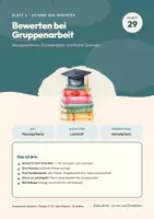 Vorschau - Stundenentwürfe - Bewerten bei Gruppenarbeit kooperatives Lernen Klasse 5 bis 10 | Methodenheft 16 Seiten mit Kopiervorlagen | Ablauf, Befundlage, drei Fachbeispiele | Zusammen denken 29 - Deckblatt
