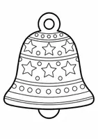 Vorschau - Mal- und Bastelvorlagen - Weihnachtsglocke-Mobile Bastelvorlage KiGa & Grundschule - Seite 2