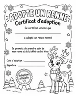 Aperçu - Feuilles d'exercices - Adopte un renne : projet d'écriture et de bricolage de décembre (8 pages) - Page de couverture