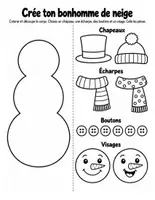 Aperçu - Feuilles d'exercices - Adopte un bonhomme de neige : projet d'écriture et de bricolage d'hiver (8 pages) - Page 2