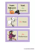 Vorschau - Spiele - Domino Halloween DaZ Wortschatzarbeit - Seite 1