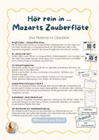 Vorschau - Arbeitsblätter - Mozarts Zauberflöte Hörwerkstatt – Oper erleben, hören und verstehen - Seite 1
