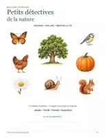 Aperçu - Feuilles d'exercices - Petits détectives de la nature : carnet d'aventures en couleur et en noir et blanc (maternelle) - Page de couverture