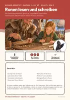 Vorschau - Unterrichtsreihen - Runen lesen und schreiben Deutsch Klasse 3/4 | Arbeitsblätter 13 Seiten mit Lösungen | Futhark, Laute hören, Namen in Runen | Wikinger-Werkstatt 6 - Seite 1