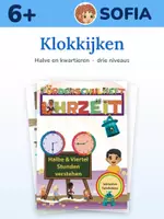Voorbeeld - Klok kijken - halve en kwart uren vanaf 6 jaar - Voorblad