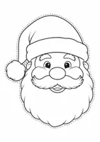 Vorschau - Mal- und Bastelvorlagen - Weihnachtsmann-Mobile Bastelvorlage - Seite 2