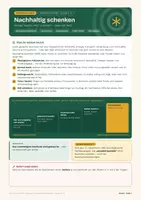 Vorschau - Stundenentwürfe - Nachhaltig schenken: Geschenke bewerten, Greenwashing erkennen & Konsum-Kompass – Konsum im Advent - Seite 1
