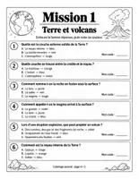 Aperçu - Feuilles d'exercices - Les volcans et les roches : coloriage codé de sciences en 3 missions (CM2, avec corrigés) - Page 2