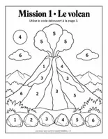 Aperçu - Feuilles d'exercices - Les volcans et les roches : coloriage codé de sciences en 3 missions (CM2, avec corrigés) - Page 3