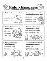 Aperçu - Feuilles d'exercices - Les secrets de l'océan : coloriage codé de sciences en 3 missions (CM2, avec corrigés) - Page 2