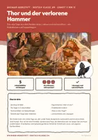 Vorschau - Unterrichtsreihen - Wikinger Deutsch Klasse 3/4 Paket | 5 Einheiten, 65 Seiten mit Lösungen | Runen, Nomen, Lesetext, Sage, Tagebuch | Wikinger-Werkstatt Paket B - Seite 1