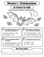 Aperçu - Feuilles d'exercices - Les animaux et leurs superpouvoirs : adaptations des animaux en coloriage codé (CM2, avec corrigés) - Page 2