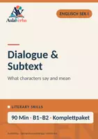 Vorschau - Stundenentwürfe - Dialogue & Subtext | Englisch Sek I | Gespräche analysieren & unausgesprochene Bedeutung erkennen | 90 Min - Deckblatt
