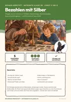 Vorschau - Unterrichtsreihen - Gewichte g und kg Mathe Klasse 3/4 | Arbeitsblätter 13 Seiten mit Lösungen | Balkenwaage, Sachaufgaben, Wikinger | Wikinger-Werkstatt 11 - Seite 1
