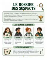Aperçu - Jeux - Le vol du trophée de l'école : enquête de grammaire et de lecture façon escape game (CE2 au CM2) - Page 1