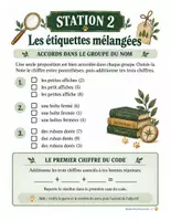 Aperçu - Jeux - Le vol du trophée de l'école : enquête de grammaire et de lecture façon escape game (CE2 au CM2) - Page 3